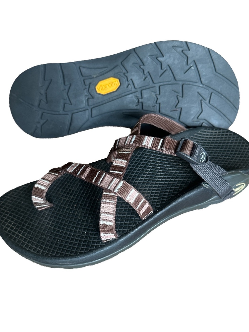 Chaco Men's Brown Striped Webbing Sandal